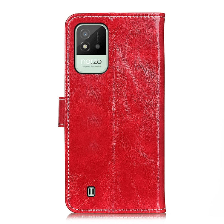 For OPPO Realme Narzo 50i Retro Crazy Horse Texture Horizontal Flip Leather Phone Case