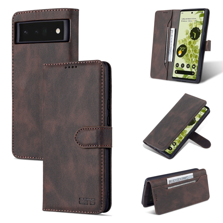 For Google Pixel 6 AZNS Dream Second Generation Skin Feel Horizontal Flip Phone Leather Case