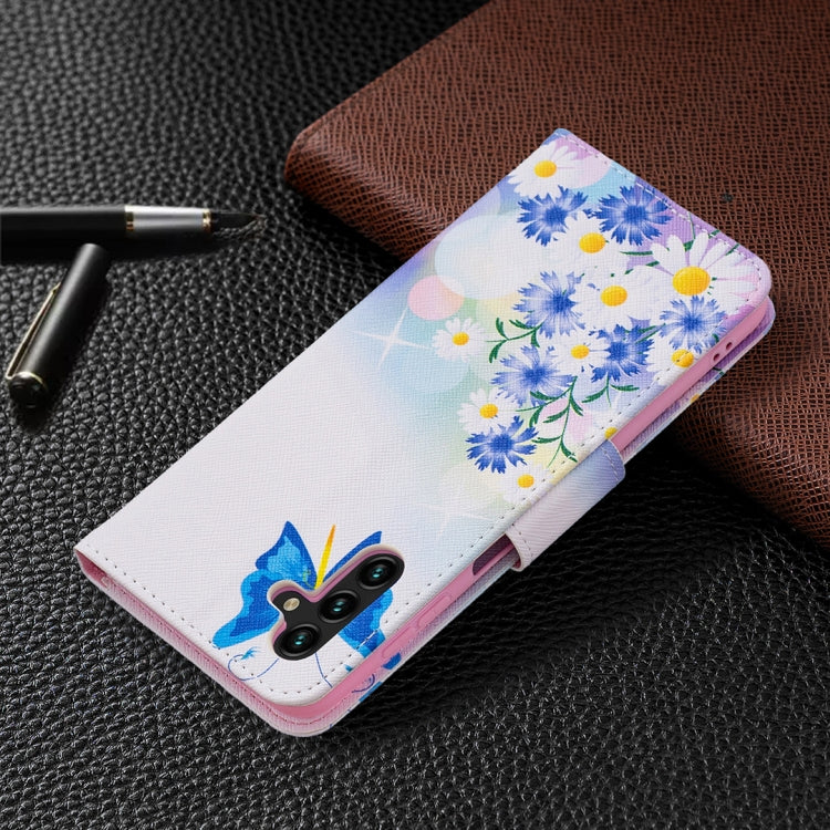 For Samsung Galaxy A13 5G Colored Drawing Pattern Horizontal Flip Phone Leather Case with Holder & Card Slots & Wallet