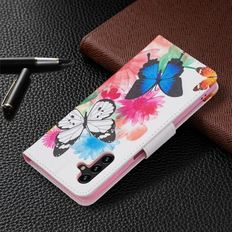 For Samsung Galaxy A13 5G Colored Drawing Pattern Horizontal Flip Phone Leather Case with Holder & Card Slots & Wallet