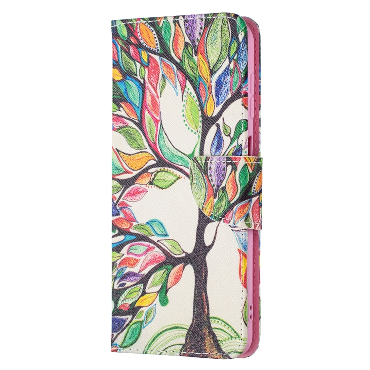 For Samsung Galaxy A13 5G Colored Drawing Pattern Horizontal Flip Phone Leather Case with Holder & Card Slots & Wallet