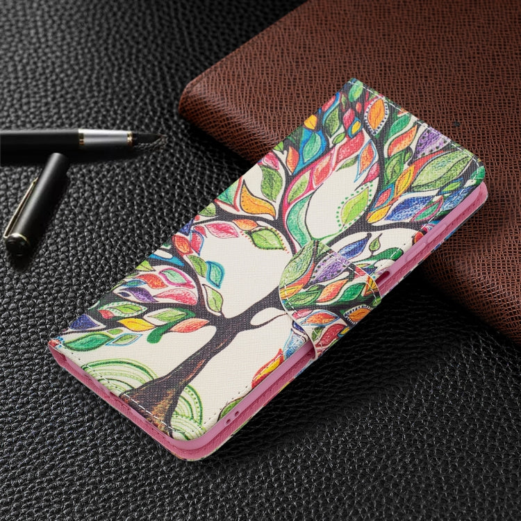 For Samsung Galaxy A13 5G Colored Drawing Pattern Horizontal Flip Phone Leather Case with Holder & Card Slots & Wallet