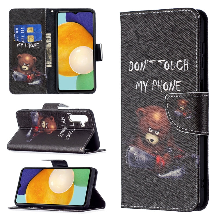 For Samsung Galaxy A13 5G Colored Drawing Pattern Horizontal Flip Phone Leather Case with Holder & Card Slots & Wallet