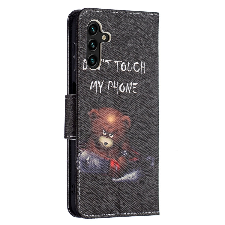 For Samsung Galaxy A13 5G Colored Drawing Pattern Horizontal Flip Phone Leather Case with Holder & Card Slots & Wallet