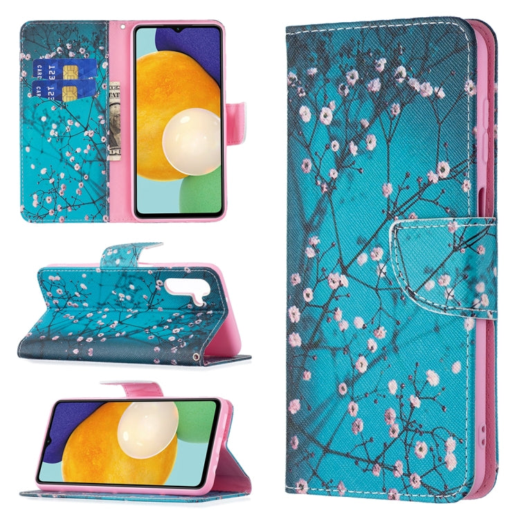 For Samsung Galaxy A13 5G Colored Drawing Pattern Horizontal Flip Phone Leather Case with Holder & Card Slots & Wallet