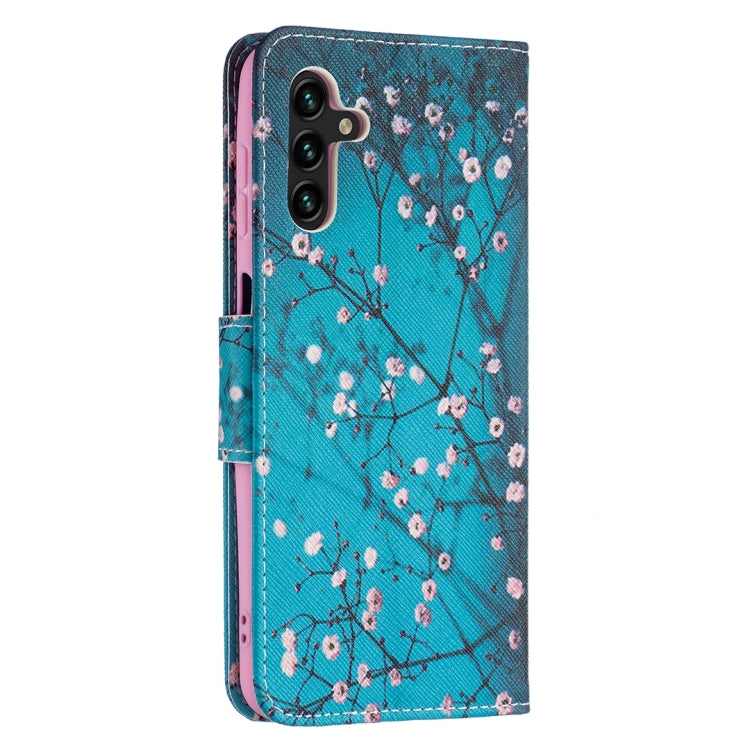 For Samsung Galaxy A13 5G Colored Drawing Pattern Horizontal Flip Phone Leather Case with Holder & Card Slots & Wallet