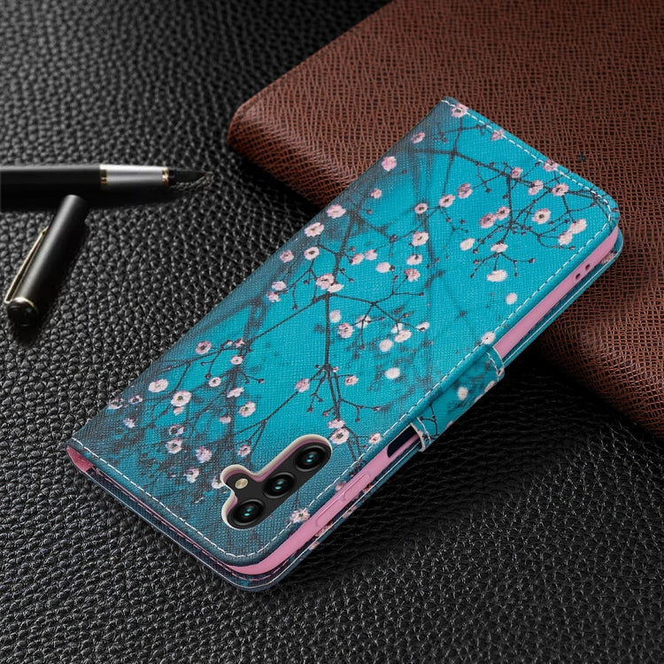 For Samsung Galaxy A13 5G Colored Drawing Pattern Horizontal Flip Phone Leather Case with Holder & Card Slots & Wallet