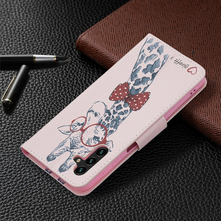 For Samsung Galaxy A13 5G Colored Drawing Pattern Horizontal Flip Phone Leather Case with Holder & Card Slots & Wallet