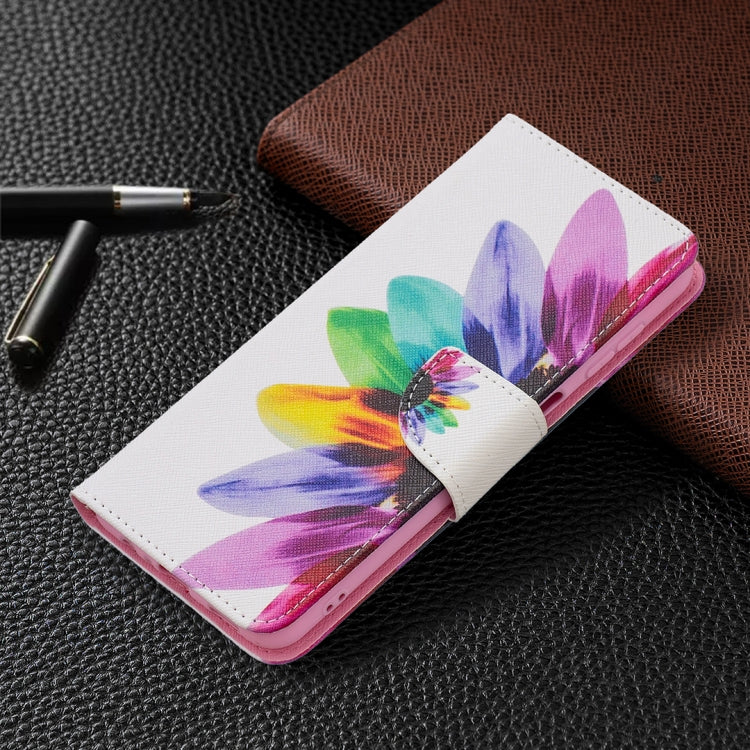 For Samsung Galaxy A13 5G Colored Drawing Pattern Horizontal Flip Phone Leather Case with Holder & Card Slots & Wallet