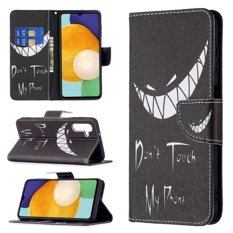 For Samsung Galaxy A13 5G Colored Drawing Pattern Horizontal Flip Phone Leather Case with Holder & Card Slots & Wallet