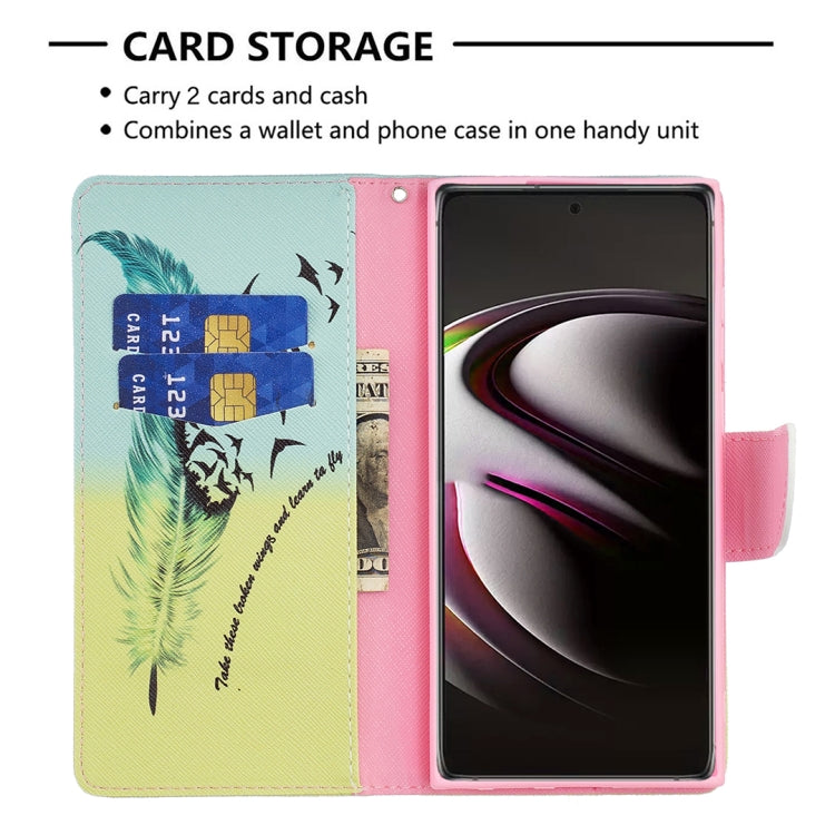For Samsung Galaxy S22 Ultra 5G Colored Drawing Pattern Horizontal Flip Phone Leather Case with Holder & Card Slots & Wallet