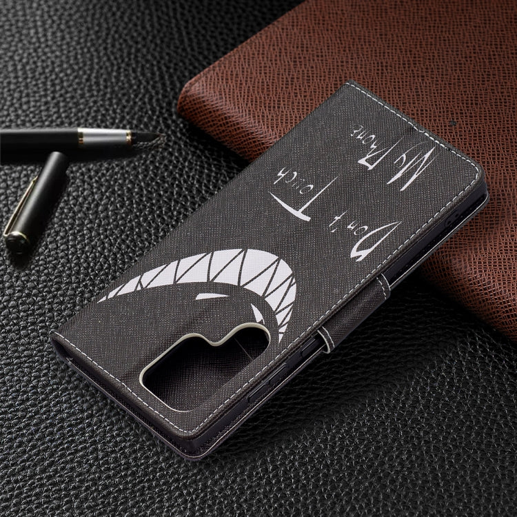 For Samsung Galaxy S22 Ultra 5G Colored Drawing Pattern Horizontal Flip Phone Leather Case with Holder & Card Slots & Wallet