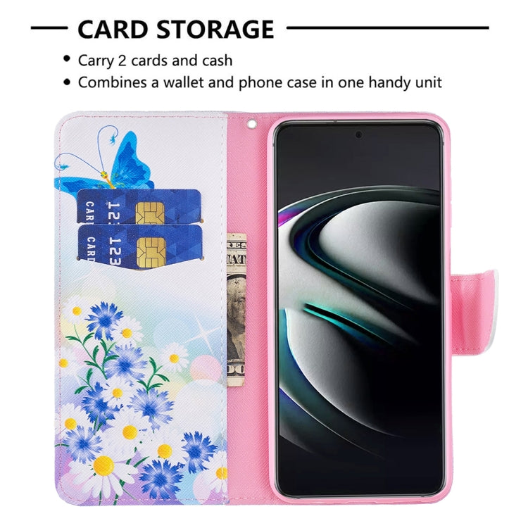 For Samsung Galaxy S22+ 5G Colored Drawing Pattern Horizontal Flip Phone Leather Case with Holder & Card Slots & Wallet