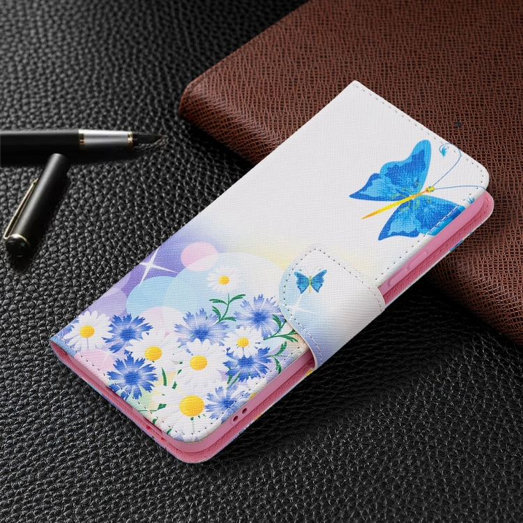 For Samsung Galaxy S22+ 5G Colored Drawing Pattern Horizontal Flip Phone Leather Case with Holder & Card Slots & Wallet