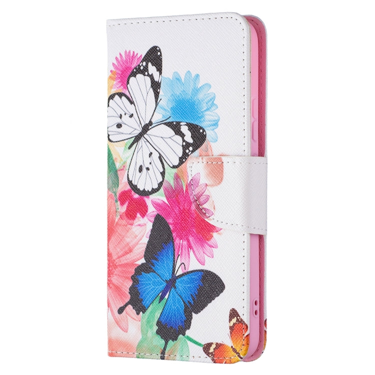 For Samsung Galaxy S22+ 5G Colored Drawing Pattern Horizontal Flip Phone Leather Case with Holder & Card Slots & Wallet