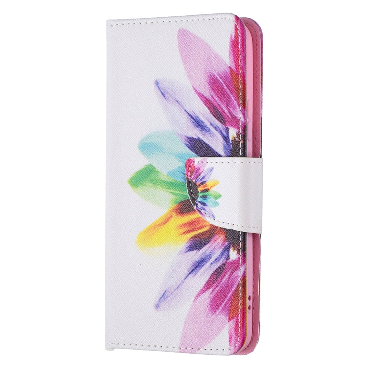 For Samsung Galaxy S22+ 5G Colored Drawing Pattern Horizontal Flip Phone Leather Case with Holder & Card Slots & Wallet