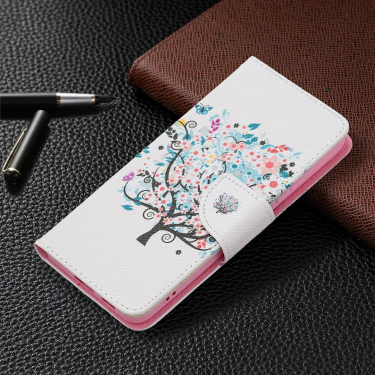 For Samsung Galaxy S22+ 5G Colored Drawing Pattern Horizontal Flip Phone Leather Case with Holder & Card Slots & Wallet