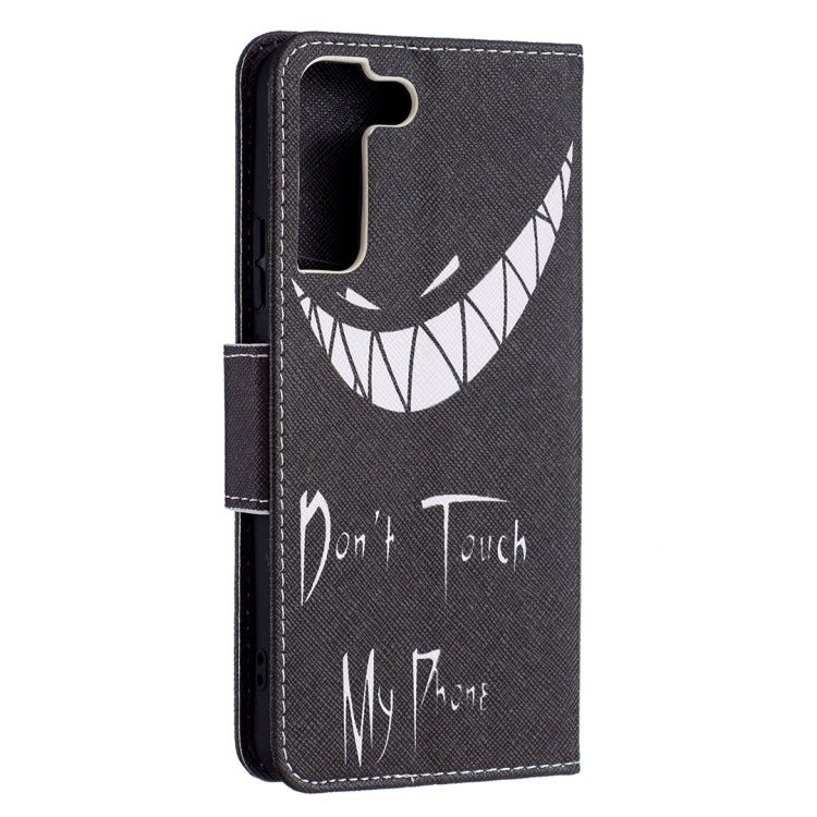 For Samsung Galaxy S22+ 5G Colored Drawing Pattern Horizontal Flip Phone Leather Case with Holder & Card Slots & Wallet