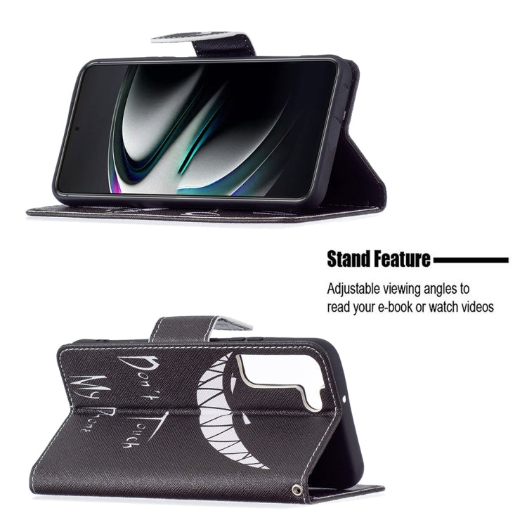 For Samsung Galaxy S22+ 5G Colored Drawing Pattern Horizontal Flip Phone Leather Case with Holder & Card Slots & Wallet