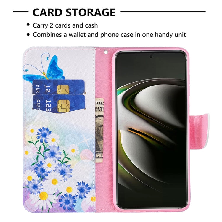For Samsung Galaxy S22 5G Colored Drawing Pattern Horizontal Flip Phone Leather Case with Holder & Card Slots & Wallet