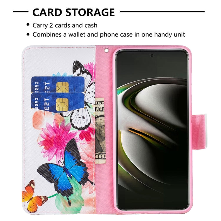 For Samsung Galaxy S22 5G Colored Drawing Pattern Horizontal Flip Phone Leather Case with Holder & Card Slots & Wallet