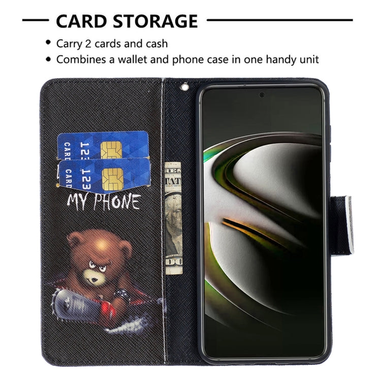 For Samsung Galaxy S22 5G Colored Drawing Pattern Horizontal Flip Phone Leather Case with Holder & Card Slots & Wallet