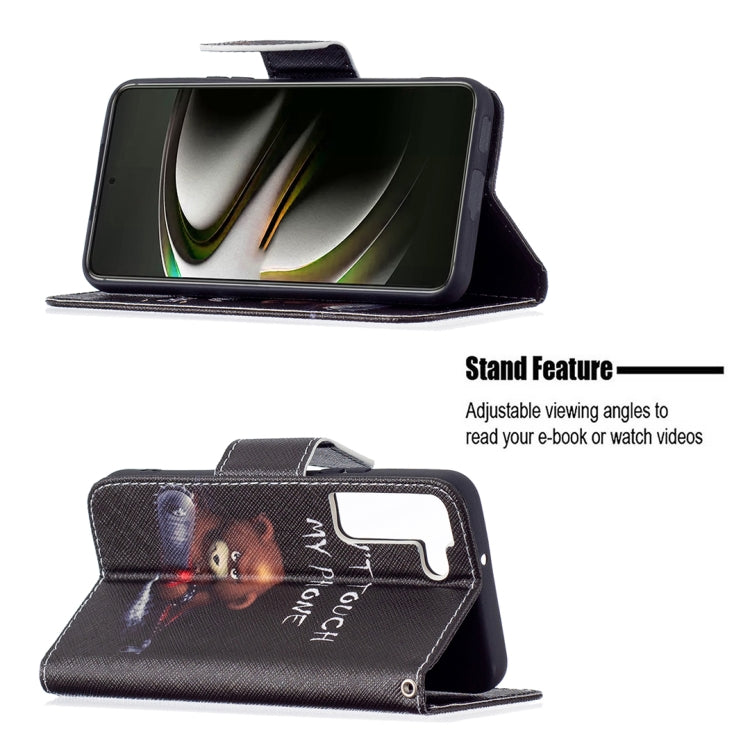 For Samsung Galaxy S22 5G Colored Drawing Pattern Horizontal Flip Phone Leather Case with Holder & Card Slots & Wallet