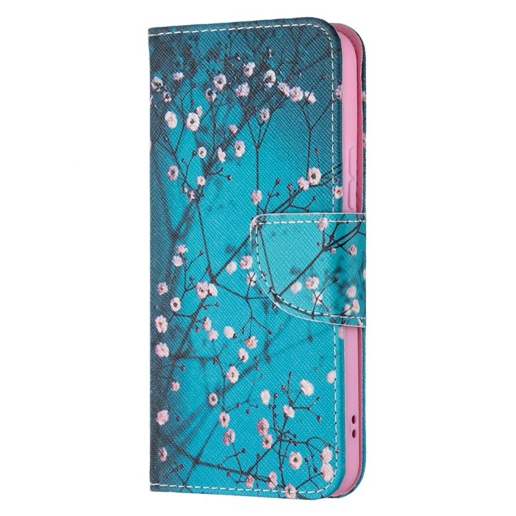 For Samsung Galaxy S22 5G Colored Drawing Pattern Horizontal Flip Phone Leather Case with Holder & Card Slots & Wallet