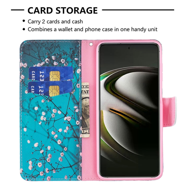 For Samsung Galaxy S22 5G Colored Drawing Pattern Horizontal Flip Phone Leather Case with Holder & Card Slots & Wallet