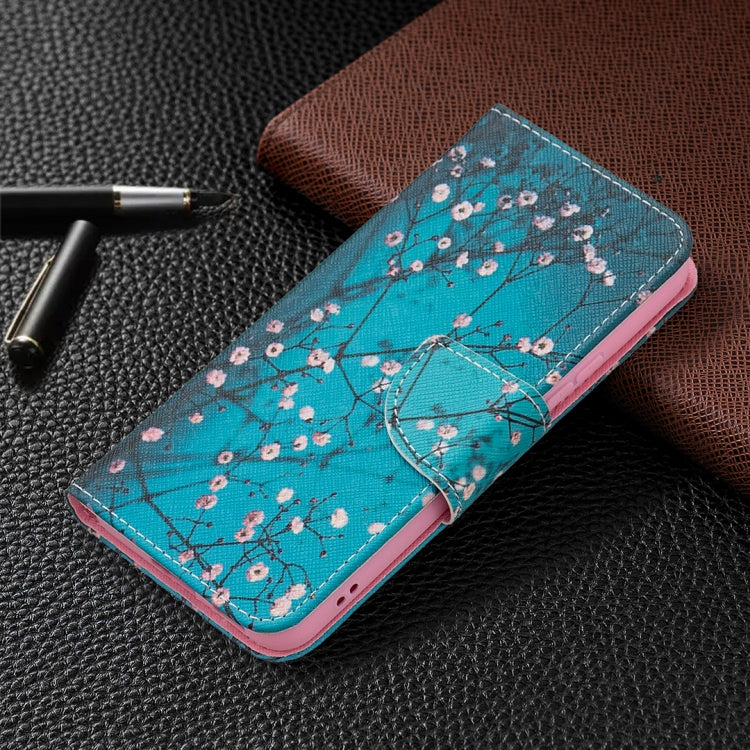 For Samsung Galaxy S22 5G Colored Drawing Pattern Horizontal Flip Phone Leather Case with Holder & Card Slots & Wallet