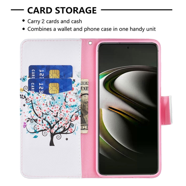 For Samsung Galaxy S22 5G Colored Drawing Pattern Horizontal Flip Phone Leather Case with Holder & Card Slots & Wallet
