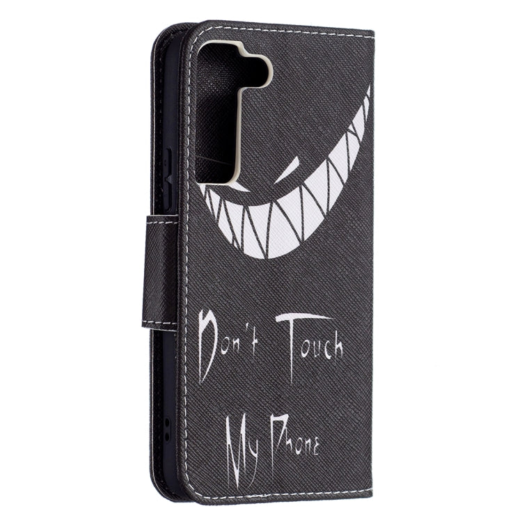 For Samsung Galaxy S22 5G Colored Drawing Pattern Horizontal Flip Phone Leather Case with Holder & Card Slots & Wallet