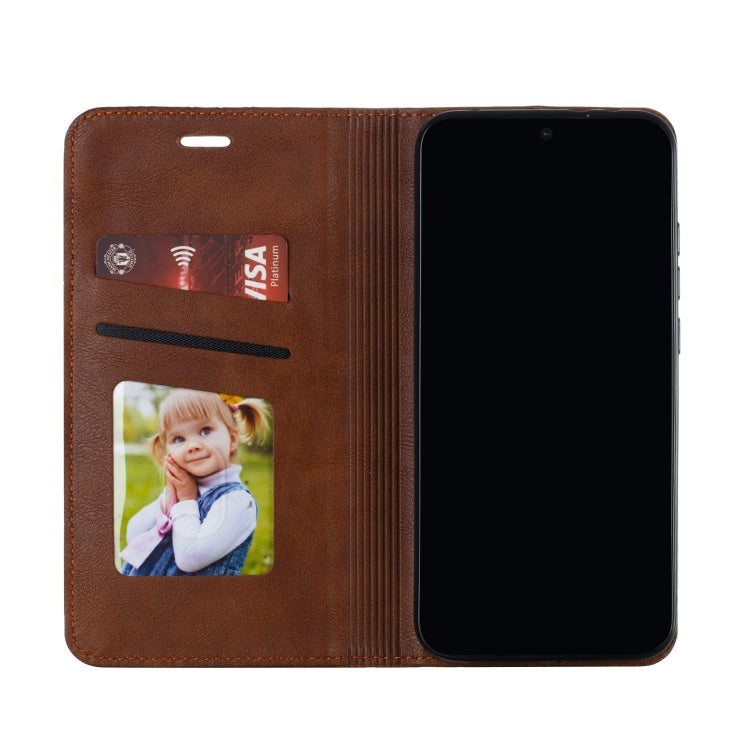 For Xiaomi Mi CC9e / Mi A3 Splicing Color Magnetic Hem Horizontal Flip Leather Case with Holder & Card Slots