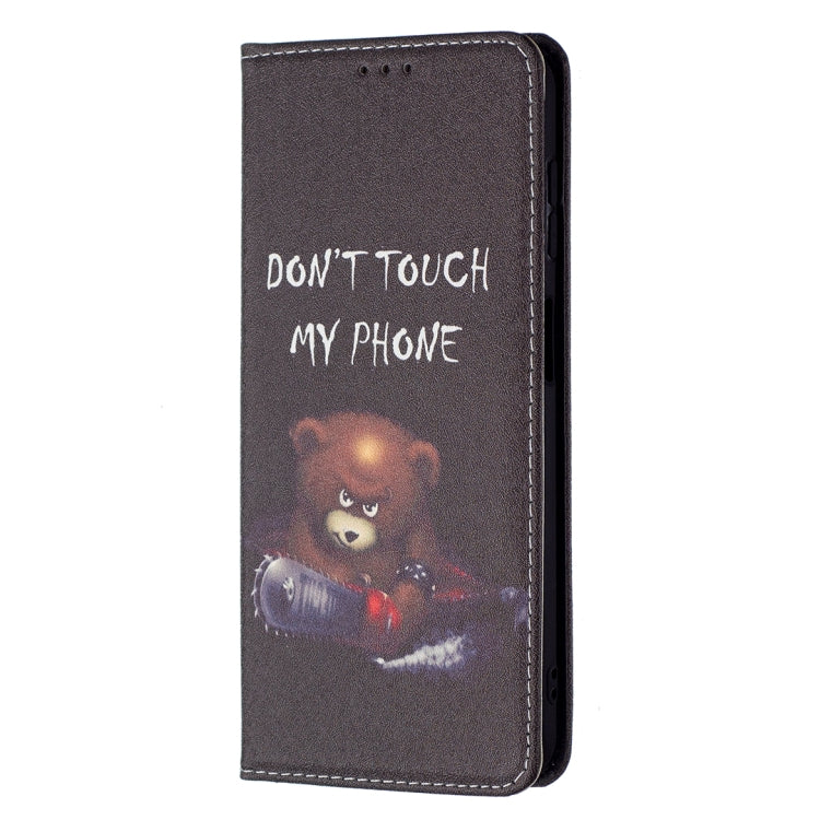 For Samsung Galaxy A13 5G Colored Drawing Pattern Invisible Magnetic Horizontal Flip Phone Leather Case with Holder & Card Slots & Wallet