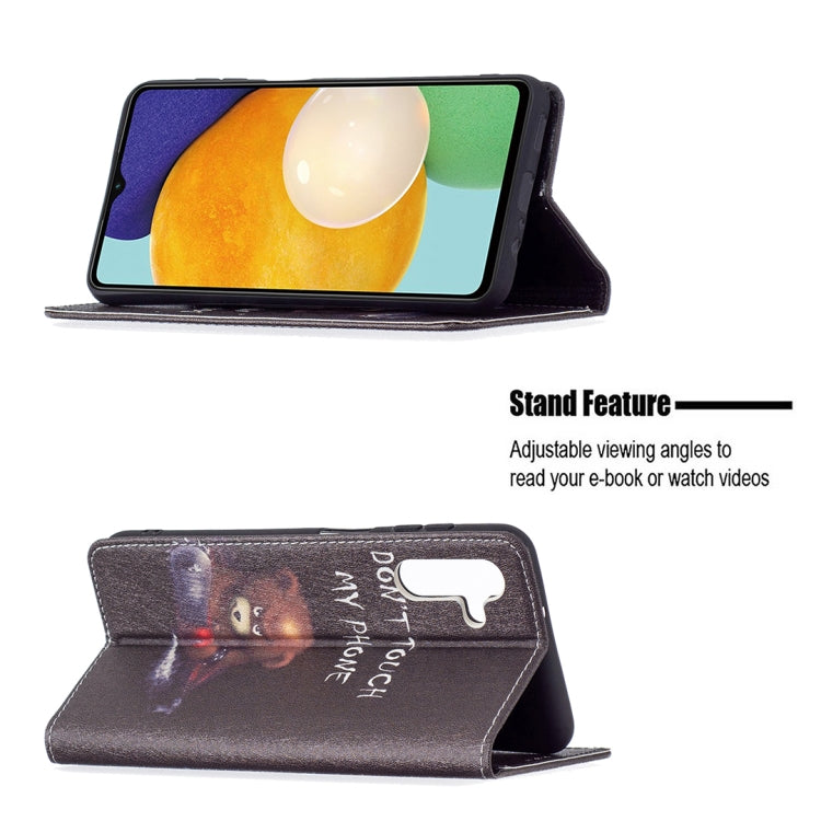 For Samsung Galaxy A13 5G Colored Drawing Pattern Invisible Magnetic Horizontal Flip Phone Leather Case with Holder & Card Slots & Wallet