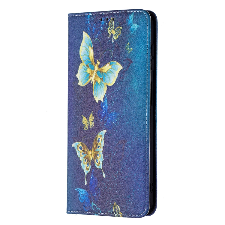 For Samsung Galaxy A13 5G Colored Drawing Pattern Invisible Magnetic Horizontal Flip Phone Leather Case with Holder & Card Slots & Wallet