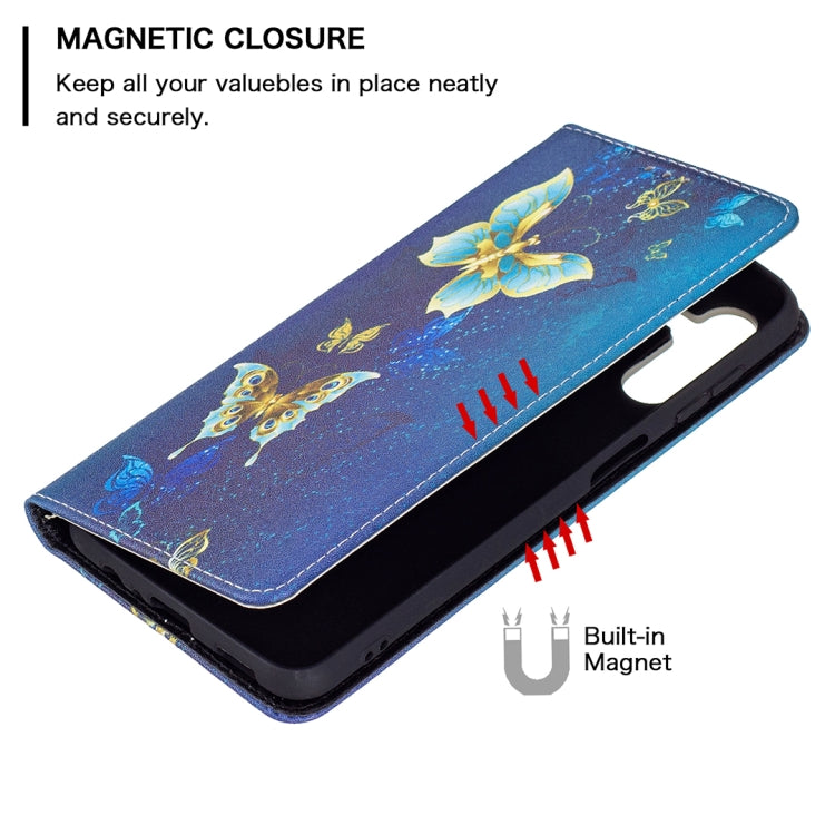 For Samsung Galaxy A13 5G Colored Drawing Pattern Invisible Magnetic Horizontal Flip Phone Leather Case with Holder & Card Slots & Wallet