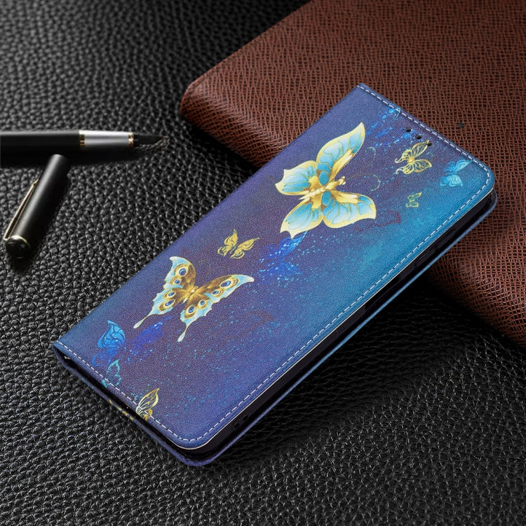 For Samsung Galaxy A13 5G Colored Drawing Pattern Invisible Magnetic Horizontal Flip Phone Leather Case with Holder & Card Slots & Wallet