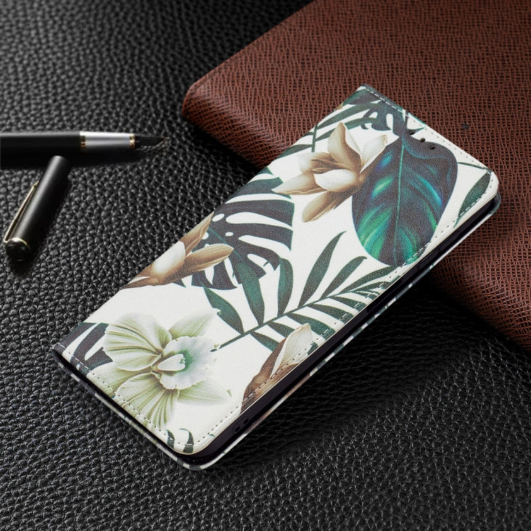 For Samsung Galaxy A13 5G Colored Drawing Pattern Invisible Magnetic Horizontal Flip Phone Leather Case with Holder & Card Slots & Wallet