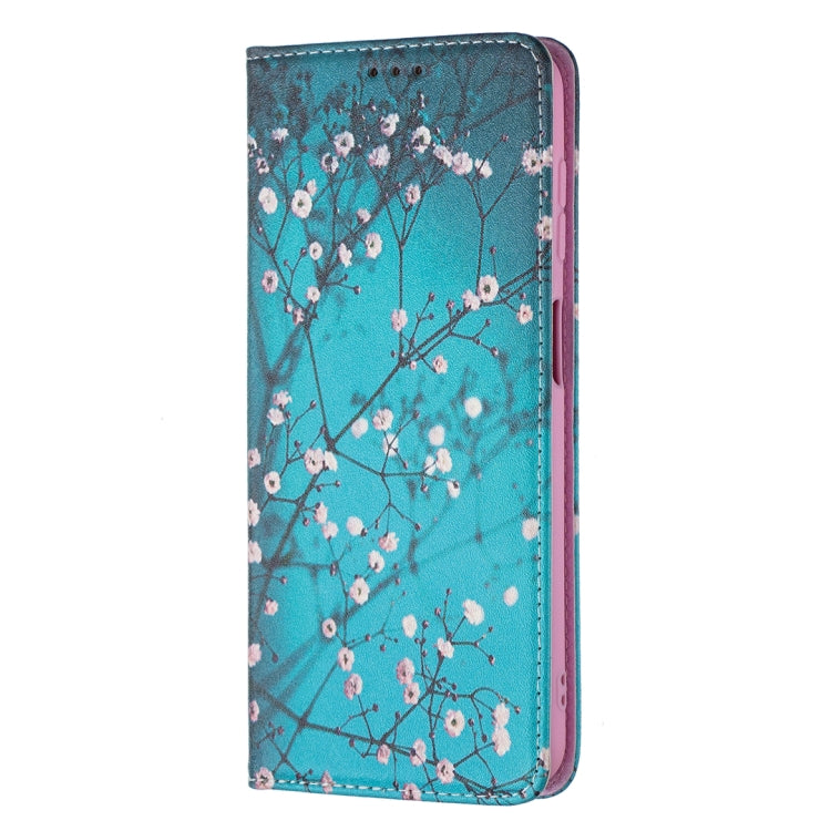 For Samsung Galaxy A13 5G Colored Drawing Pattern Invisible Magnetic Horizontal Flip Phone Leather Case with Holder & Card Slots & Wallet