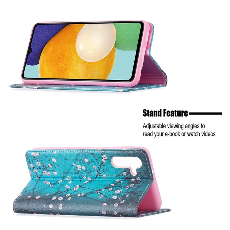 For Samsung Galaxy A13 5G Colored Drawing Pattern Invisible Magnetic Horizontal Flip Phone Leather Case with Holder & Card Slots & Wallet