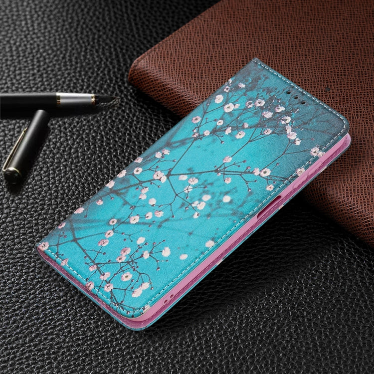 For Samsung Galaxy A13 5G Colored Drawing Pattern Invisible Magnetic Horizontal Flip Phone Leather Case with Holder & Card Slots & Wallet