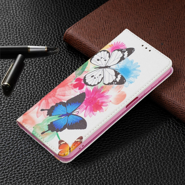 For Samsung Galaxy A13 5G Colored Drawing Pattern Invisible Magnetic Horizontal Flip Phone Leather Case with Holder & Card Slots & Wallet