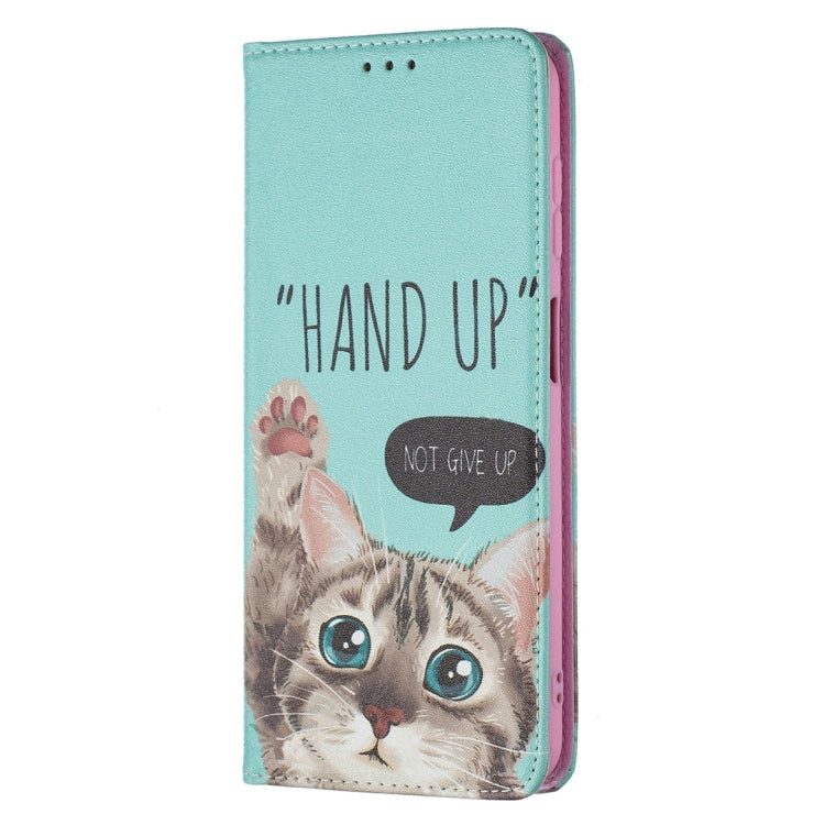 For Samsung Galaxy A13 5G Colored Drawing Pattern Invisible Magnetic Horizontal Flip Phone Leather Case with Holder & Card Slots & Wallet
