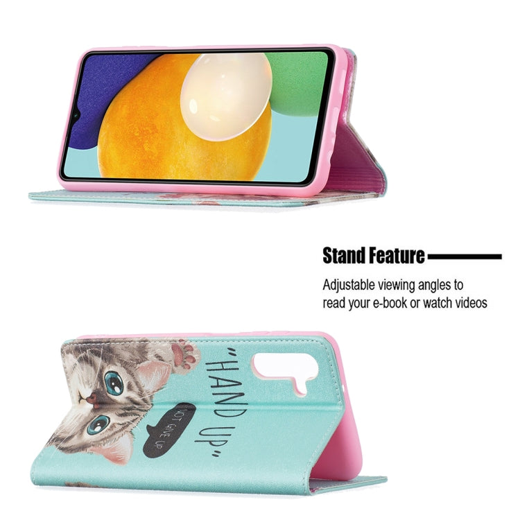 For Samsung Galaxy A13 5G Colored Drawing Pattern Invisible Magnetic Horizontal Flip Phone Leather Case with Holder & Card Slots & Wallet