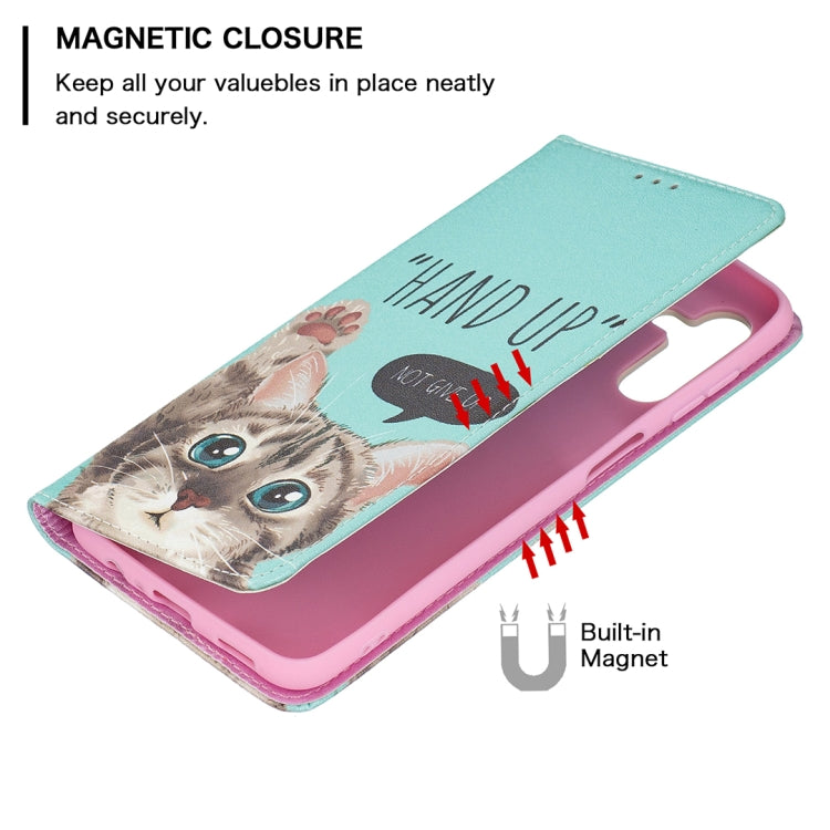 For Samsung Galaxy A13 5G Colored Drawing Pattern Invisible Magnetic Horizontal Flip Phone Leather Case with Holder & Card Slots & Wallet