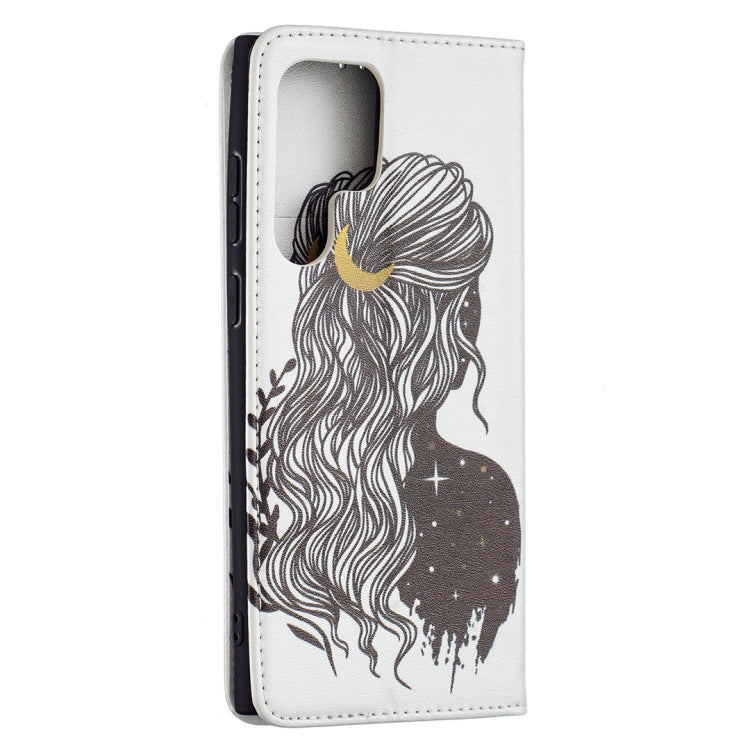 For Samsung Galaxy S22 Ultra 5G Colored Drawing Pattern Invisible Magnetic Horizontal Flip Phone Leather Case with Holder & Card Slots & Wallet