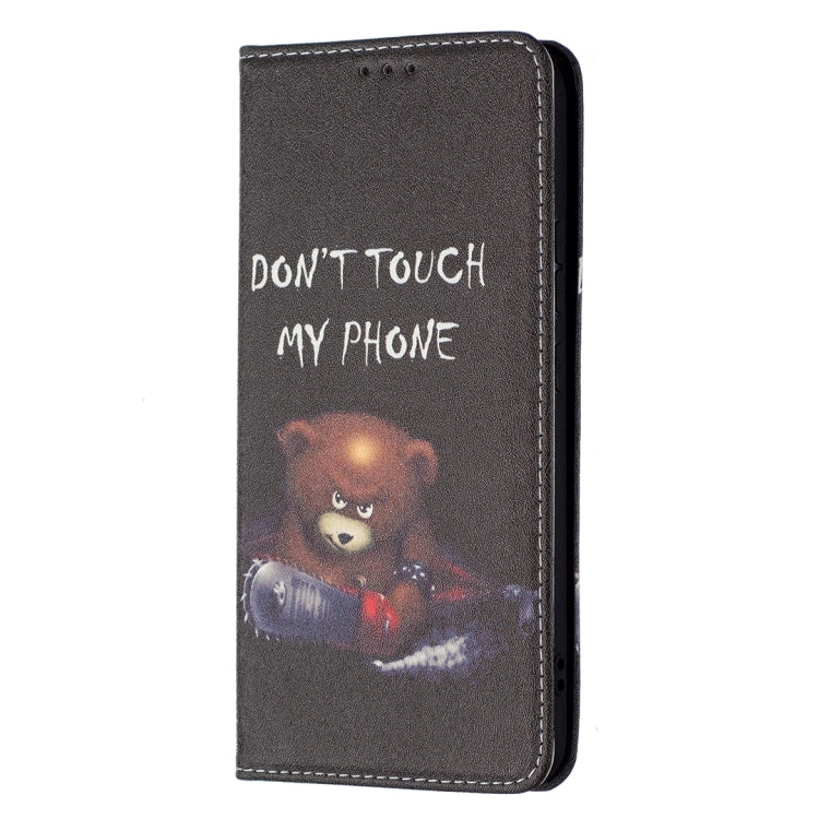 For Samsung Galaxy S22+ 5G Colored Drawing Pattern Invisible Magnetic Horizontal Flip Phone Leather Case with Holder & Card Slots & Wallet