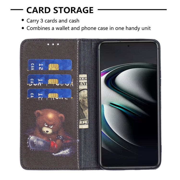 For Samsung Galaxy S22+ 5G Colored Drawing Pattern Invisible Magnetic Horizontal Flip Phone Leather Case with Holder & Card Slots & Wallet