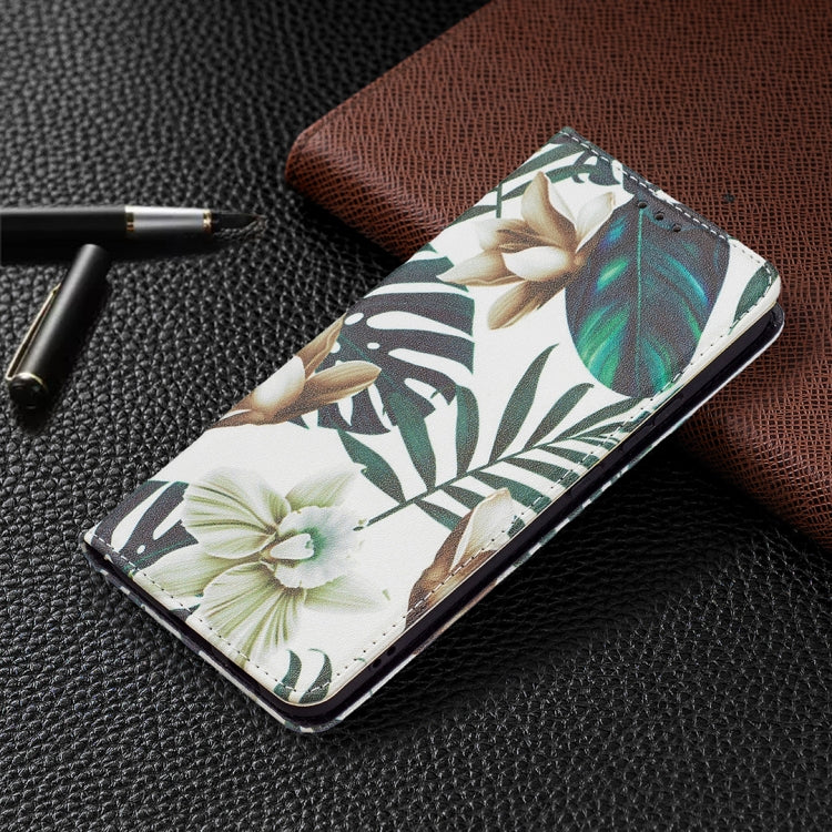 For Samsung Galaxy S22+ 5G Colored Drawing Pattern Invisible Magnetic Horizontal Flip Phone Leather Case with Holder & Card Slots & Wallet